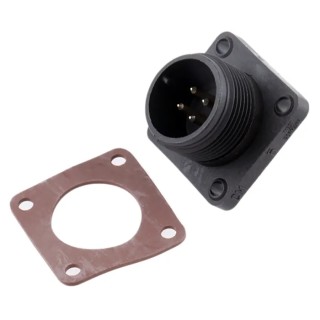 Hirschmann Circular Connector CM Copper Straight 4 Way Panel Mount MIL Spec Circular Connector 932449100 CM 02 E 14S-2 P
