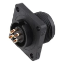 Hirschmann Circular Connector CM Copper Straight 4 Way Panel Mount MIL Spec Circular Connector 932449100 CM 02 E 14S-2 P