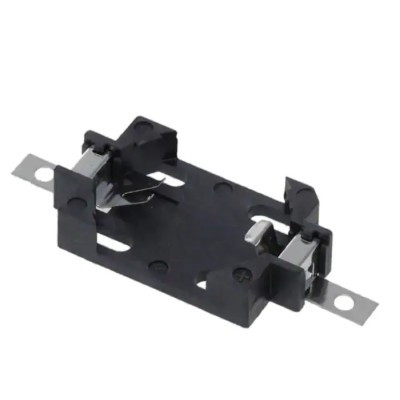RS PRO High Temperature Thermoplastic 2032 Battery Holder Leaf Spring Through Hole Mount BH-49E 237-8320