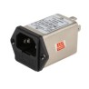 RS PRO IEC Filter 250V 10A Screw Mount 2 Fuse Faston Termination 237-8654