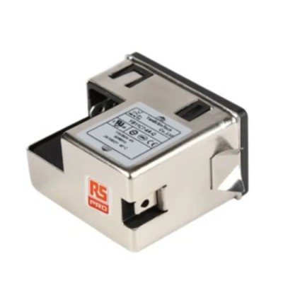 RS PRO 250V 10A Chassis Mount IEC Filter 2 Pole 237-8673
