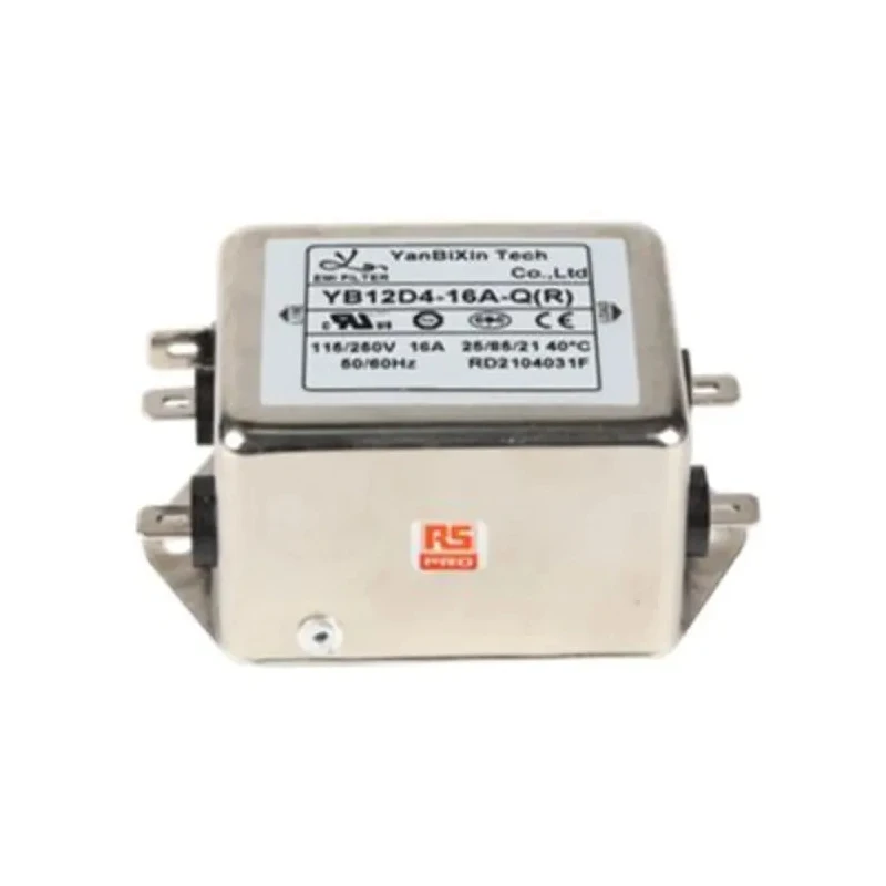 RS PRO 16 A 250V AC 50Hz 60Hz Chassis Mount Power Line Filter Fast-On 1 Phase 237-8689