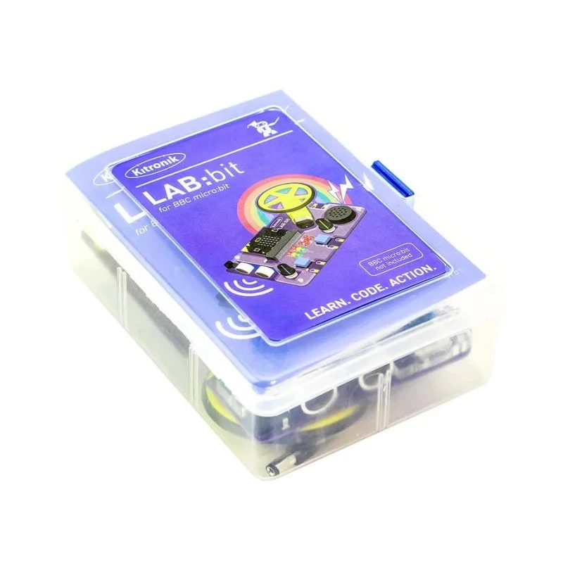 Kitronik BBC Micro:bit Educational Platform with Motor, Ultrasonic Sensor, Speaker, LEDs, and Buttons 56101