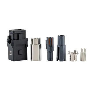 HARTING Heavy Duty Power Connector Insert 4A 60V Han 1A Series Female 4 Contacts 09100043106
