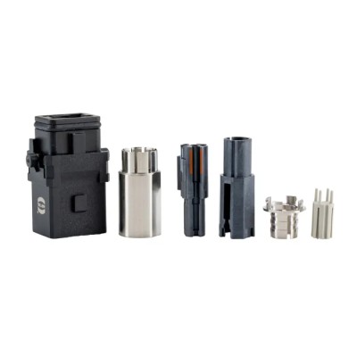 HARTING Heavy Duty Power Connector Insert 4A 60V Han 1A Series Female 4 Contacts 09100043106
