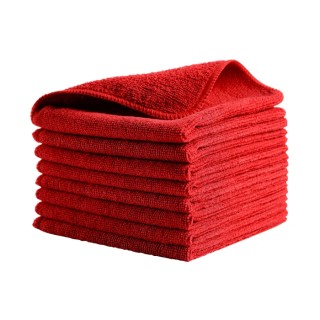 Rubbermaid Commercial Products HYGEN MF R-40 Microfibre Cloths Red 30.48x30.48 cm Dry Reusable Case of 24 1820577