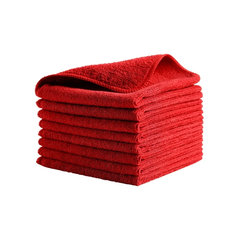 Rubbermaid Commercial Products HYGEN MF R-40 Microfibre Cloths Red 30.48x30.48 cm Dry Reusable Case of 24 1820577