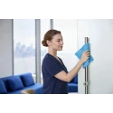Rubbermaid Commercial Products HYGEN MF R-40 Blue Microfibre Cloths for Wet/Dry Use, Case of 24 Per Pack 1820583