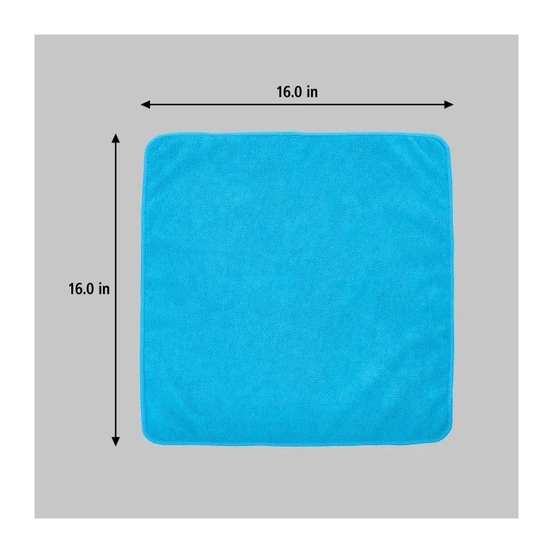 Rubbermaid Commercial Products HYGEN MF R-40 Blue Microfibre Cloths for Wet/Dry Use, Case of 24 Per Pack 1820583