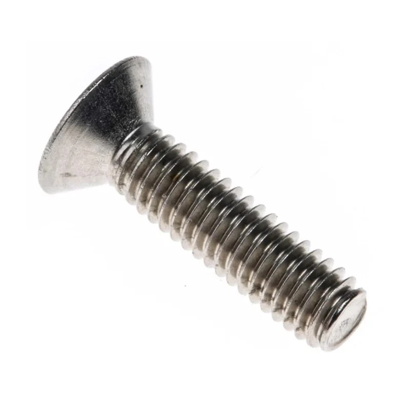 RS PRO Plain Stainless Steel Hex Socket Countersunk Screw M4 x 16 mm 171-837
