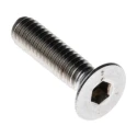 RS PRO Plain Stainless Steel Hex Socket Countersunk Screw M4 x 16 mm 171-837