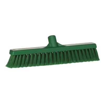 Vikan Broom Push Broom Green With Polypropylene Bristles for Dry Areas 410x65x130 mm 31782