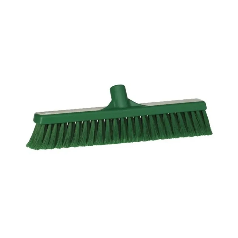Vikan Broom Push Broom Green With Polypropylene Bristles for Dry Areas 410x65x130 mm 31782