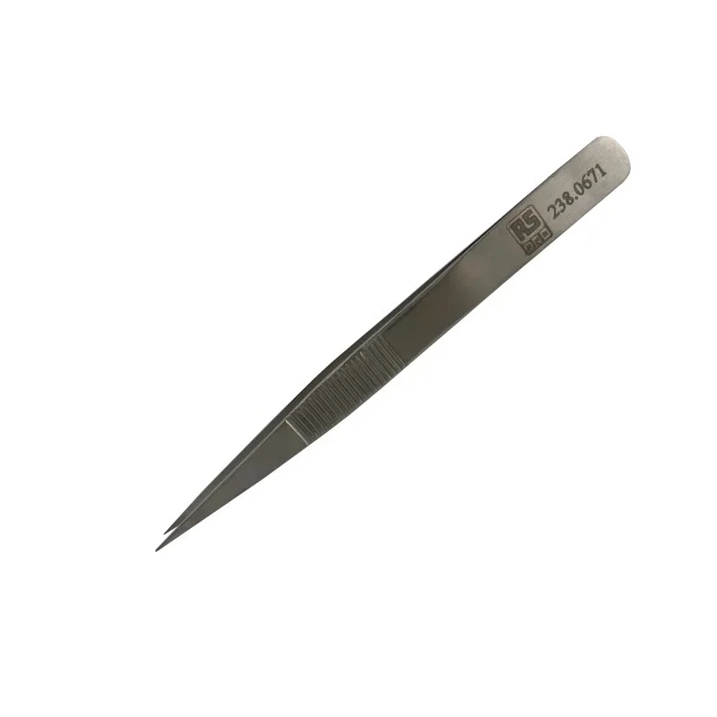 RS PRO Low Carbon Austenitic Steel Straight Tweezer 120mm 238-0671