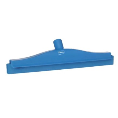 Vikan Blue Squeegee for Food Preparation Surface, Polypropylene Thermoplastic Elastomer Rubber Blade, 105 mm x 70 mm x 77123