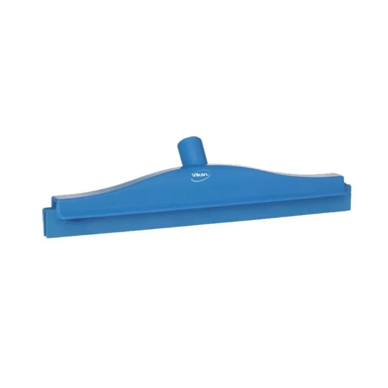 Vikan Blue Squeegee for Food Preparation Surface, Polypropylene Thermoplastic Elastomer Rubber Blade, 105 mm x 70 mm x 77123