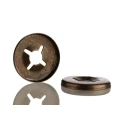 RS PRO Enamelled Steel Open Push-On Fastener for 3 mm Shaft 172-329