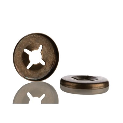 RS PRO Enamelled Steel Open Push-On Fastener for 3 mm Shaft 172-329