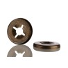 RS PRO Enamelled Steel Open Push-On Fastener for 3 mm Shaft 172-329