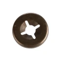 RS PRO Enamelled Steel Open Push-On Fastener for 3 mm Shaft 172-329