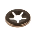 RS PRO Enamelled Steel Open Push-On Fastener for 4 mm Shaft 172-335