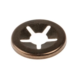 RS PRO Enamelled Steel Open Push-On Fastener for 4 mm Shaft 172-335