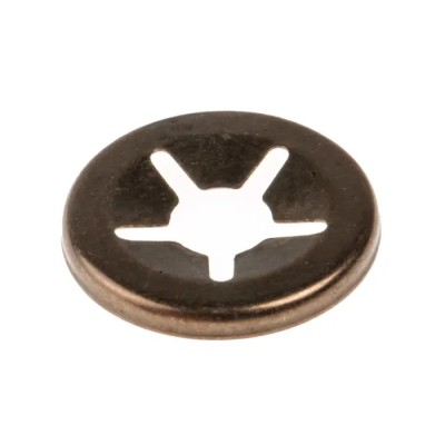 RS PRO Enamelled Steel Open Push-On Fastener for 4 mm Shaft 172-335