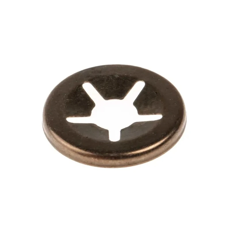 RS PRO Enamelled Steel Open Push-On Fastener for 4 mm Shaft 172-335