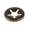 RS PRO Enamelled Steel Open Push-On Fastener for 4 mm Shaft 172-335