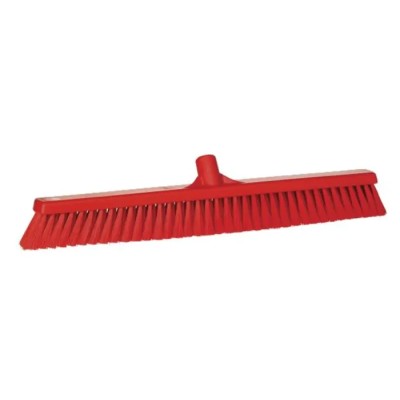 Vikan Red Push Broom with Polypropylene Bristles for Dry Areas 31994