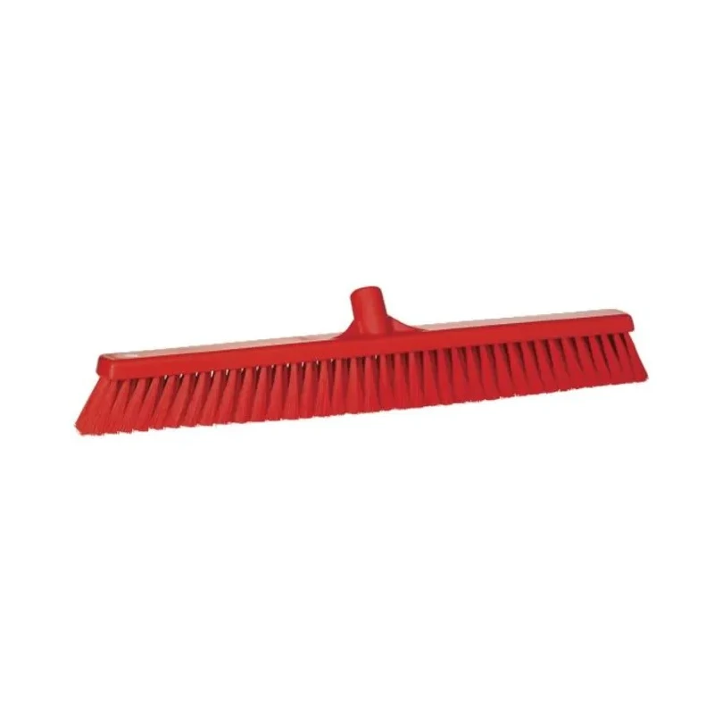 Vikan Red Push Broom with Polypropylene Bristles for Dry Areas 31994