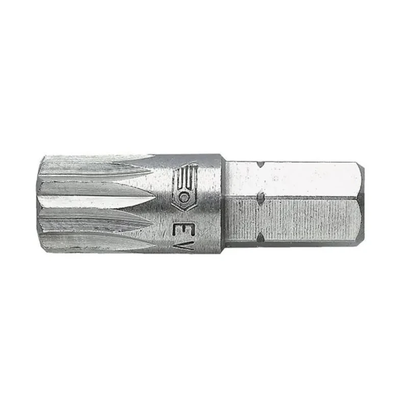 Facom Screwdriver Bit, 6.35 mm Tip Diameter, M5 Size, Hex Drive, 25 mm Overall Length EV.105