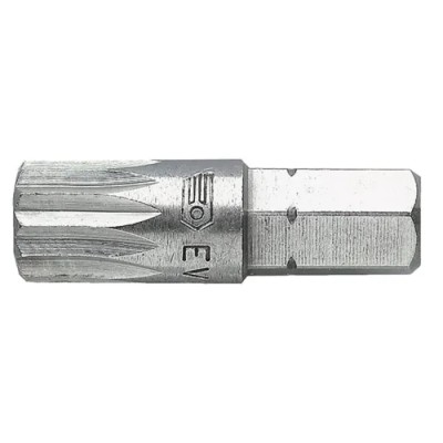 Facom Screwdriver Bit, M8 Size, 7.87 mm Drive Size, Hex Drive, 28 mm Overall Length EV.208