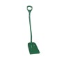 Vikan Square Shovel Green Polypropylene Anodised Aluminium Blade 340 mm x 270 mm Handle 1280 mm 56112