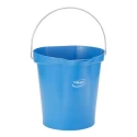 Vikan 12L Polypropylene Blue Standard Bucket with Handle 56943