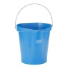 Vikan 12L Polypropylene Blue Standard Bucket with Handle 56943