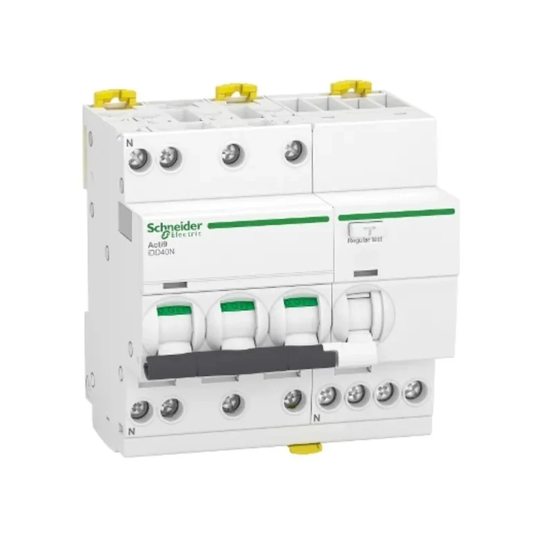 Schneider Electric Residual Current Circuit Breaker with Overload Protection 40A Current Rating, 3-Pole, 30 mA Trip A9DA3740