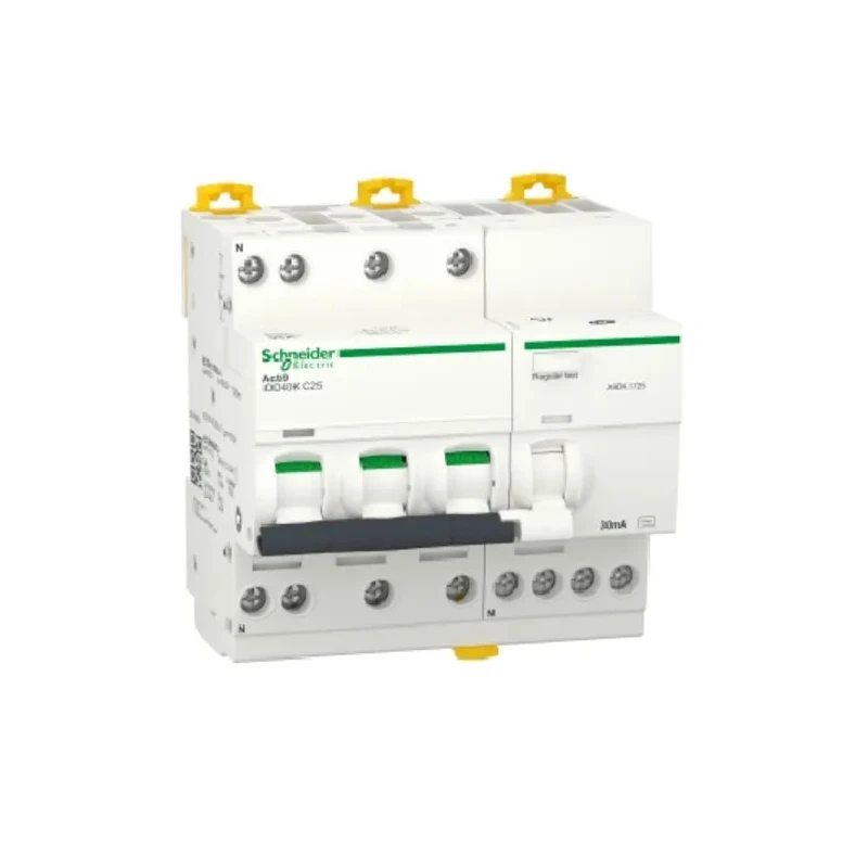 Schneider Electric Residual Current Circuit Breaker with Overload Protection 25A Current Rating 3-Pole 30 mA Trip A9DK1725