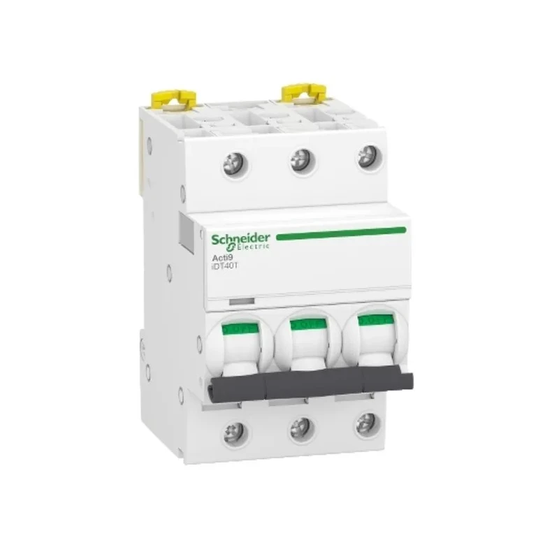 Schneider Electric Acti9 Acti9 iDT40 Miniature Circuit Breaker, 3-Pole, 16A, Type D, 4500A Breaking Capacity A9P32316
