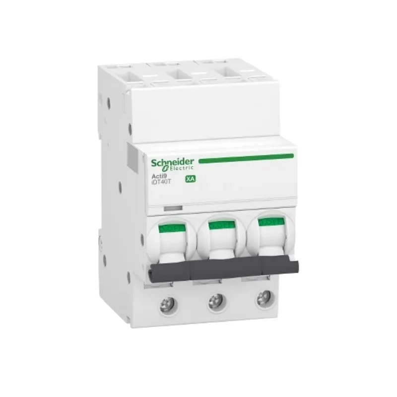 Schneider Electric Acti9 Acti9 iDT40T XA Miniature Circuit Breaker, 3-Pole, 6A, Type C, 400V AC, 4500A Breaking A9PA2306