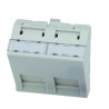 Telegartner Network Faceplate White Plastic Single Gang RJ45 Shuttered 45mm x 45mm H02010C0064