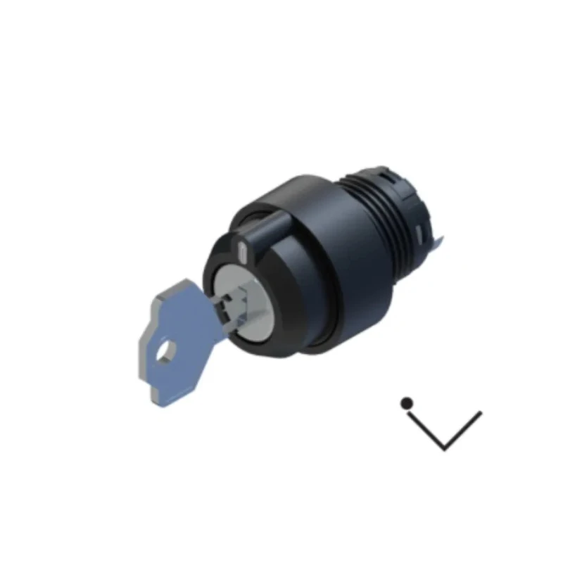 RS PRO 2-position Key Switch Head, Maintained, 22.5 mm Cutout, Black Plastic Body 238-3943