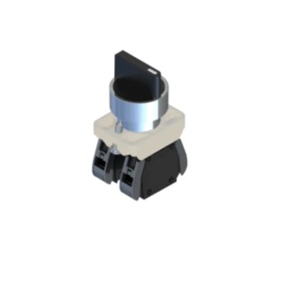 RS PRO Short Lever Selector Switch 1 NO/1 NC 22.5 mm Cutout Diameter 2 Positions 238-3951