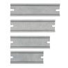 RS PRO Galvanised Steel Unperforated DIN Rail 143 mm x 35 mm x 8 mm 238-3965
