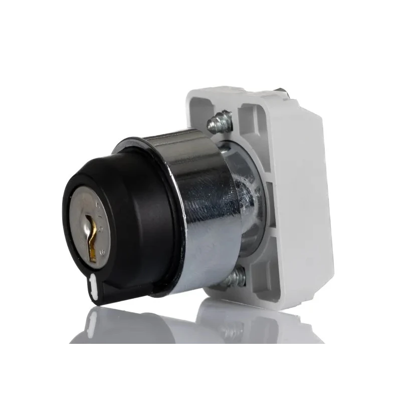 RS PRO Key Selector Switch 3 Positions 2 NO Contact Configuration 22.5 mm Cutout Diameter GCX Series 238-3958