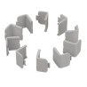 RS PRO ABS Mounting Unit for Use with 238-3999, 238-4000, 238-4001 28.8 mm x 24.2 mm x 28.8 mm 238-3994