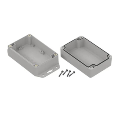 RS PRO Light Grey Transparent Lid Polycarbonate Enclosure IP67 60.2 mm Height, 81.6 mm Width, 121.4 mm Length ZP120