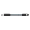 TE Connectivity Male 4 Way Straight to Female 4 Way M12 Sensor Actuator Cable 5 m T41526C9L14-005