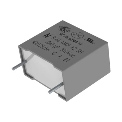 KEMET R46 Polypropylene Film Capacitor X2, ±10 %, 330 nF 310 V dc 310 V ac Through Hole R463I333050H7K