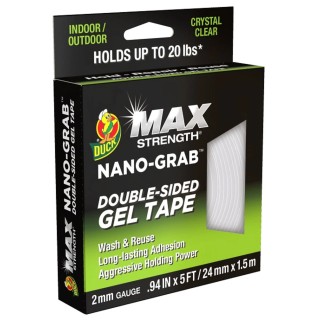 DUCK TAPE Clear Double Sided Adhesive Square Acrylic Backing 24mm x 1.5m 287264